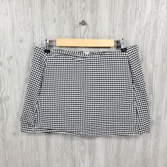 Dresses & Skirts - Gingham Plaid Mini Tennis Skirt Retro Urban Outfitters Pockets